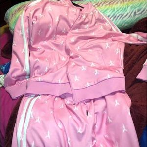 Jeffrey Star Pink Sweat Suit